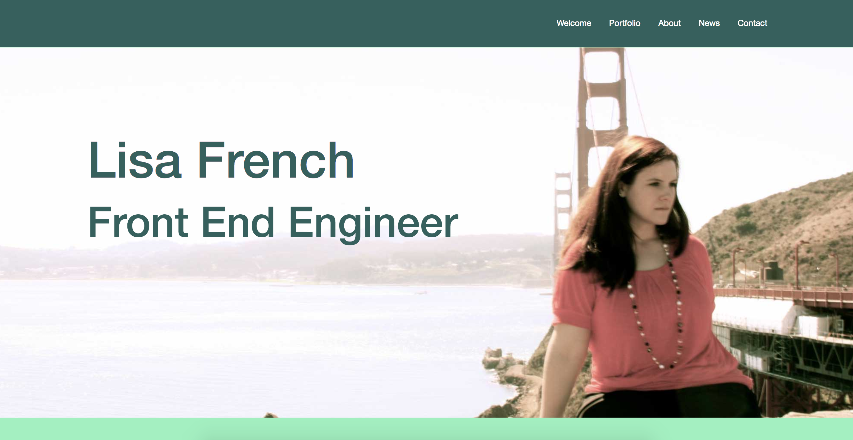 Portfolio site using Bootstrap, jQuery